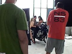 Blonde Michelle Moist gets turned on and then tongue fucked by her lesbian girlfriend Shalina Divine