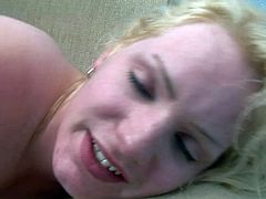 Jordan James is a slutty ivory chick with pale white skin that gives sexual pleasure to two black dudes at the same time. They fuck her vagina and her mouth at the same time. She loves it!