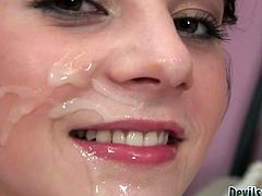 Dirty hoes are fond of fat facial cumshot. So they take huge facial cumshots over their faces with relish. Outrageous porn vid presented by Fame Digital.