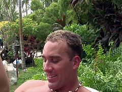 Jessica Stone is a lovely chick with big sexy boobs. Nude chick gives head and gets her huge knockers fucked before she takes it in her wet pussy. Watch buxom girl get fucked outdoors.