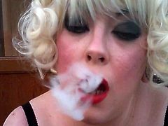 Tina Snua Smoking A Cork 100 Cigarette - Domme Fetish