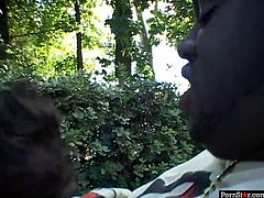 Hussy milf blows big black cock outdoor. She is hot tempered slut who gives best ever blowjob. Don't skip interracial Pornstar sex tube video.