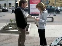 Check out this cute russian teenie getting her tight snatch rammed by a young dude. She moans loud when he penetrates her tight pussy with his young shaft.