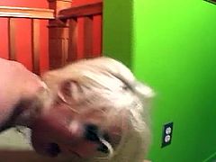 Check out this sexy blonde bitch getting her tight asshole destroyed. His big cock slides easily inside and she moans really loud when he pounds her so hard.