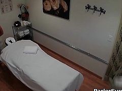 Lucky guy gets a sensual massage from