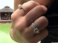Watch this busty and horny mulatto babe getting her tight and wet pussy fucked by some fucktard in Fame Digital sex clips.