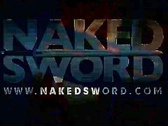 Naked Sword brings you an amazing free porn video where you can see how a nasty gay hunk gets his tight firm ass banged while assuming some very interesting poses.