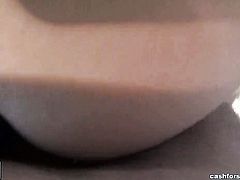 Brunette sucks like a pro in oral action