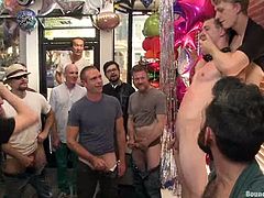 Share this with your friends! A wild party between homosexuals gets really hardcore. These people are sex machines out of control!