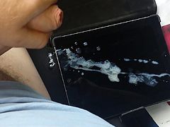 Big Cumshot on my Ipad