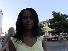Public Agent brings you a hell of a free porn video where you can see how an alluring ebony belle gets banged pov style by a white dude while assuming very hot poses.