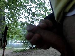 outdoor public cumming cumshot cock SandrotheBest III