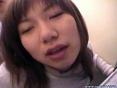 Watch this sexy amateur Japanese babe Himiko with her horny lover in toilet where he fucks her deeply and slowly in toilet and she moans hard.Enjoy her getting fucked from behind.
