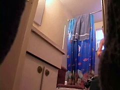 Hidden cam - Blonde teen in bathroom