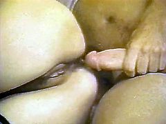Curly haired light head saggy tits filthy sexploitress received deep penetration of massive dick into her ugly old flaccid booty hole. Watch this saggy booty hole in The Classic Porn sex clip!