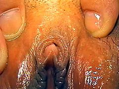 Kinky woman soaps her pubis in a bathroom and then starts to shave it. Later on she also shows and gapes her vagina in close-up video.