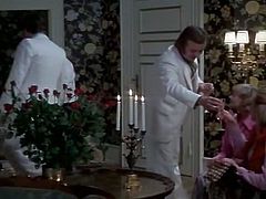 This naughty blonde whore looses no time after the birthday party and goes straight for her lover's cock. Check out this classic sex movie and enjoy the action!