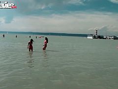 These two sextractive lesbians wearing sexy bikini are well worth seeing. They go wild on a bed and fuck each other shaved smooth pussies with strapon device.Don't skip this hot and spicy Fun Movies sex video for free.