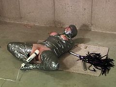 Wasteland brings you a hell of a free porn video where you can see how a hot and wild slave gets covered in duck tape and tortured by her master before he vibrates her cunt.