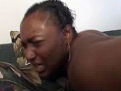 Black BBW Babe Fucked And Jizzed On