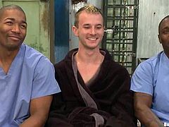 Interracial gay BDSM is the complex shit! Two black dudes dressed like nurses are going to give so much pain to this poor man.