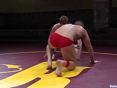 This is a damn gay wrestling tournament. And only fags are allowed to take part. Here is this pair of fighters, who will fuck!