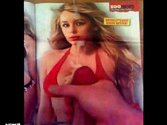 Keeley Hazell Cum Tribute 19