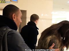 Brunette Marya gets her throat fucked good and hard