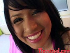 Long haired dark head salacious bim with marvelous Tatas rushed on knees and granted hardcore blowjob to her horny freaky dude. Watch this awesome dick suck in My XXX Pass porn video!