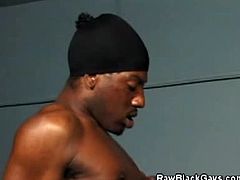 Lashawn Jay and Brown Eyez are two black studs with massive poles. They take turns and suck each others big cocks until they are both completely satisfied.