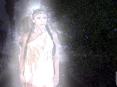 These horny campers summon an ancient indian spirit who comes and fucks crazy! She blows cock beautifully and works that shaved beaver! Then she ghost swallows a load!