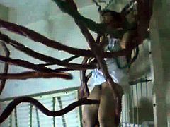 Huge tentacles fuck hot asian nurse