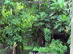 Hot like fire blondie with small ugly boobs stood on knees and sucked big sugary sausage of her thirsting boyfriend. Watch this zealous hussy in WTF Pass sex clip!