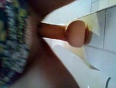 Real Home video - Milf Dildo Fuck And Gum In Bathroom