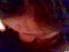 Luscious brunette girl smokes a cigarette in bed after having steamy fuck fest. Then she sucks engorged hard dick of her BF giving deepthroat blowjob.