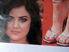 Lucy Hale - Face and Feet Cum Tribute