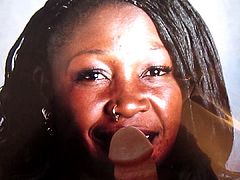 Cum on beautiful Black Woman