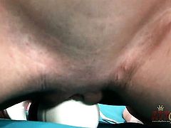 Brunette is on the way to orgasm with toy in her vagina