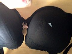 Big load on wife's bra