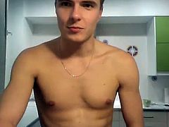 Wonder boy jerks off and cums alot