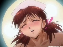 Have a look at this great anime video where this sexy nurse is fucked silly by a guy outdoors until she's filled by cum.
