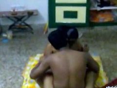 Kinky and filthy whore with awesome body and nice ass rides a cock on the floor. Have a look in steamy The Indian Porn sex clip.