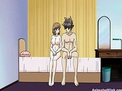 Have fun with this hot anime video where this sexy babe gets fucked by this guy as you can hear her deep moans while she's penetrated.