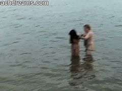 Make sure you don't miss this horny couple having some amazing outdoor fun. They slowly take their clothes off and she starts to stretch to show her tight pussy.