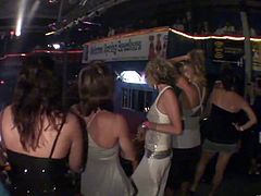 Watch these sexy ladies going wild in this hot party scene where they get drunk and show off their bodies in a club.