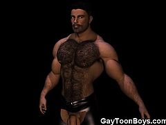 3D Huge Gay Dicks and Big Muscles!