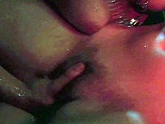 Lustful babes with insatiable sex hunger are going naughty on a back seat in a car. They finger fuck each other having spicy lesbian sex in a car. Later in the video the scene changes to another steamy lesbian action. Check this out.