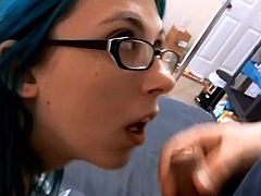 Teal haired chick nice fuck