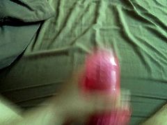 Me fucking my toy with cumshot