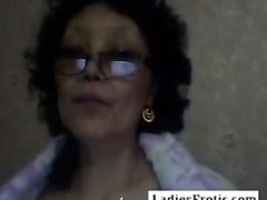 Old Grandma Does Strip In Night On Webcam